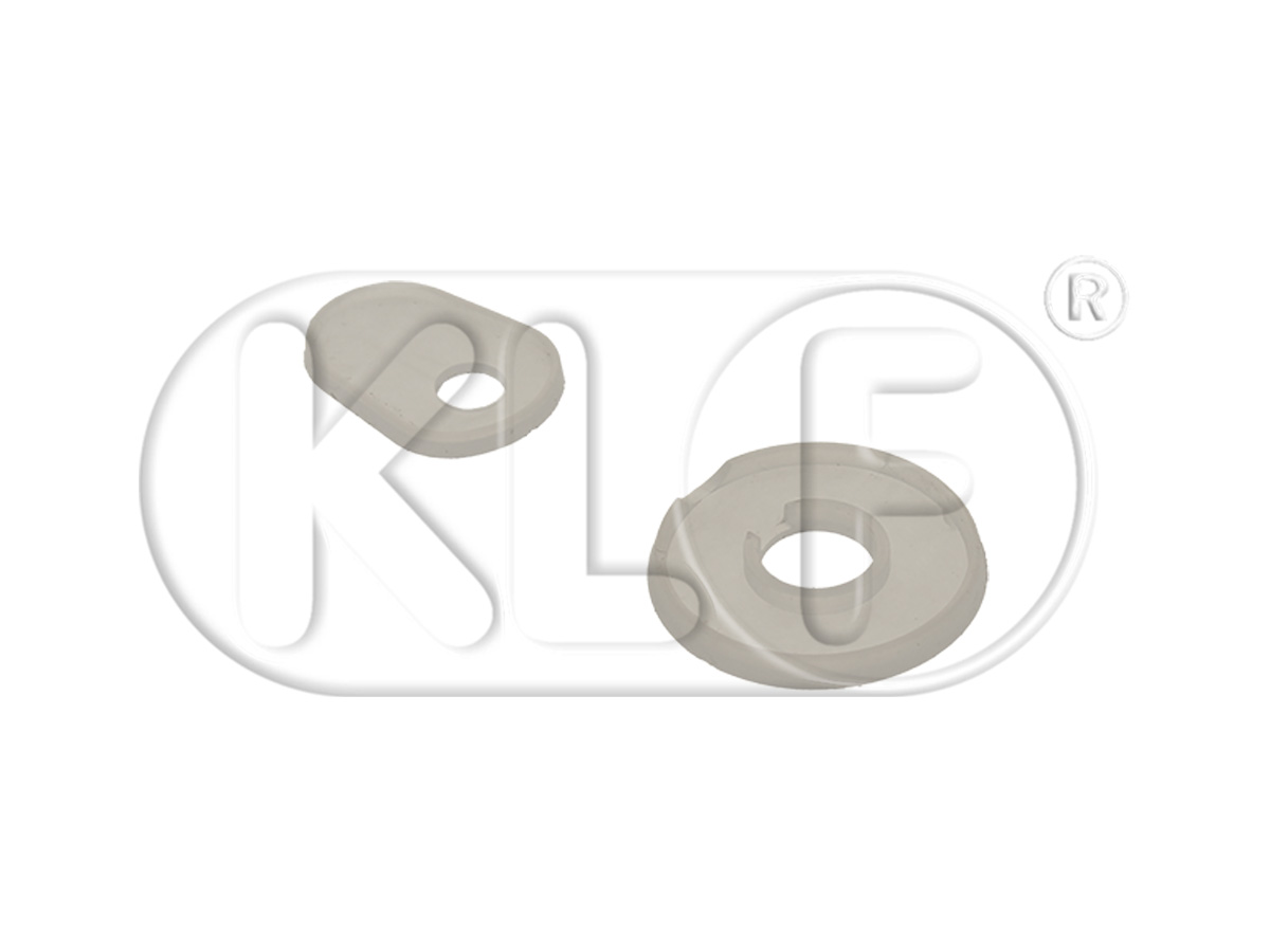 Front Hood Handle Seals, clear,  year 08/65 - 07/67