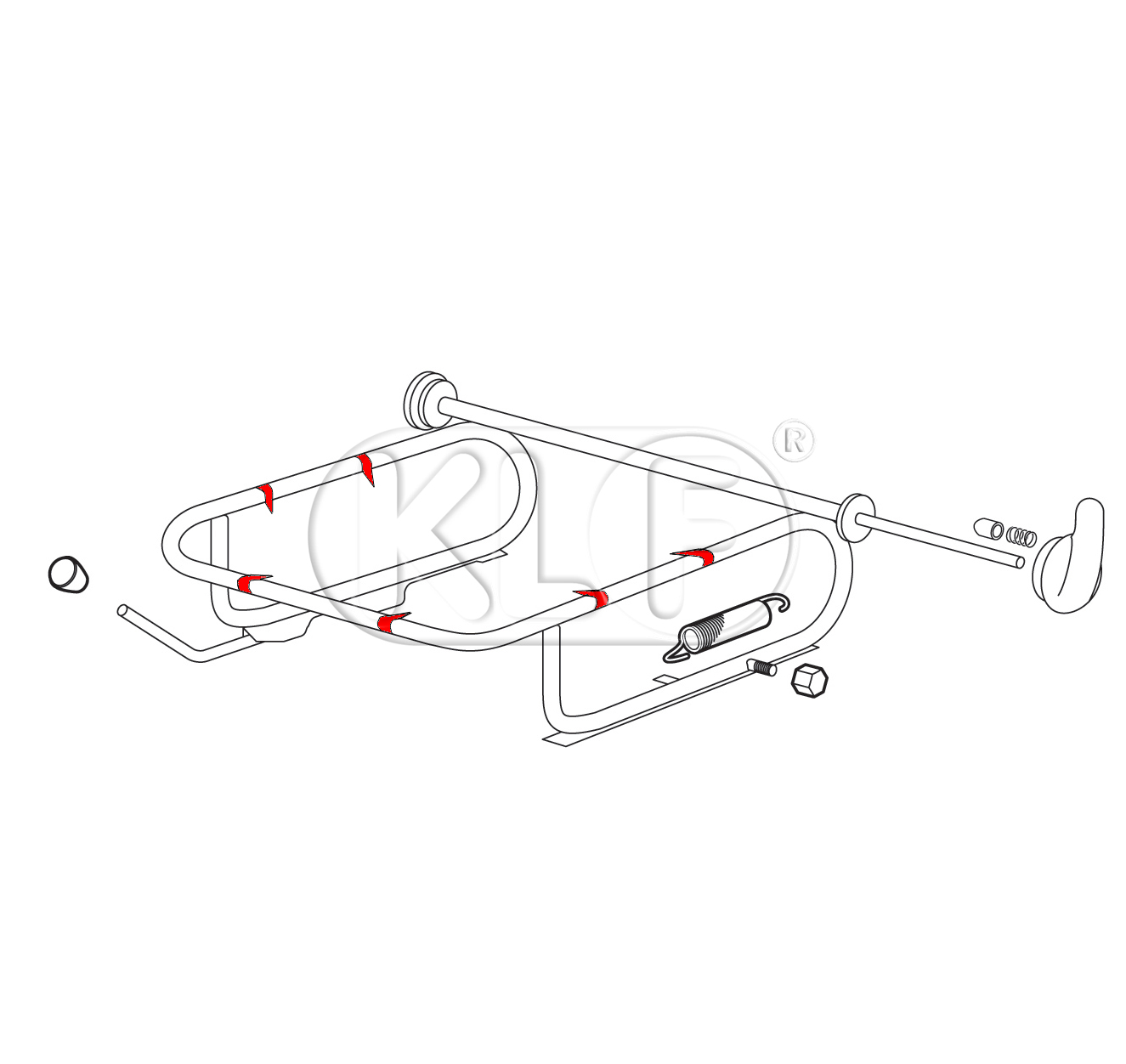 Seat Frame Barb Repair Kit, 10pcs