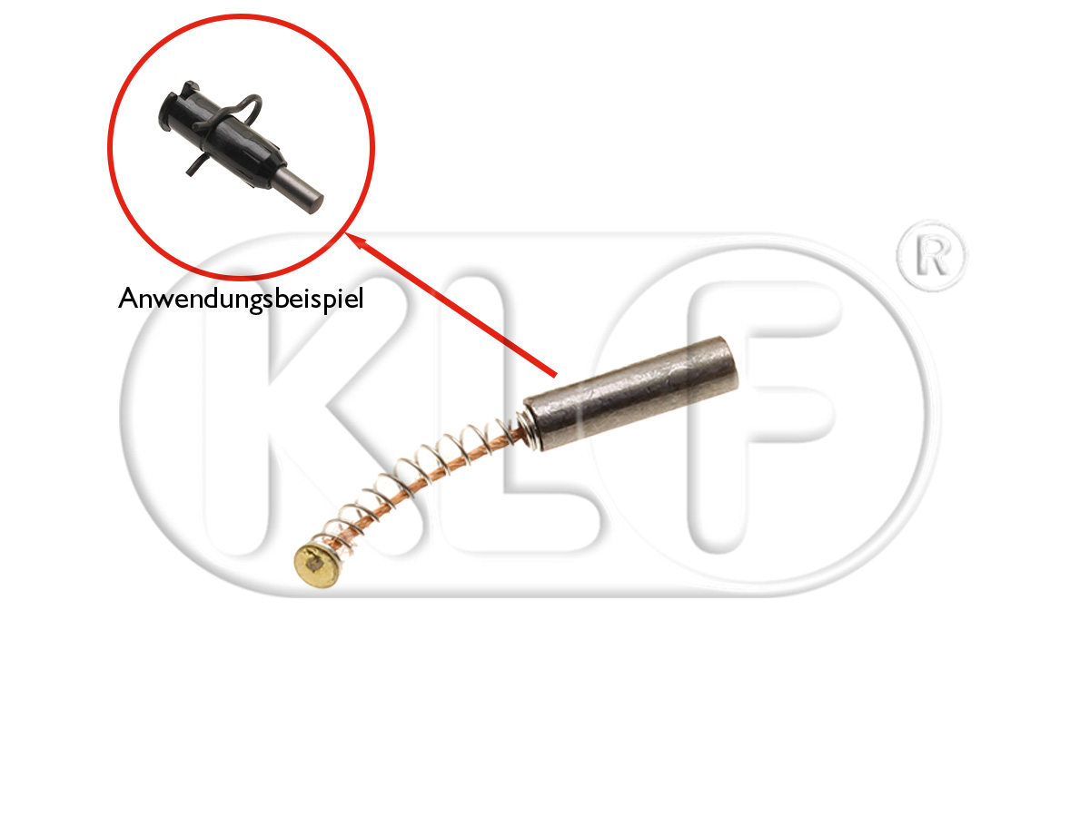 Kohle für Hupenschleifkontakt im Mantelrohr, bis Bj. 07/59