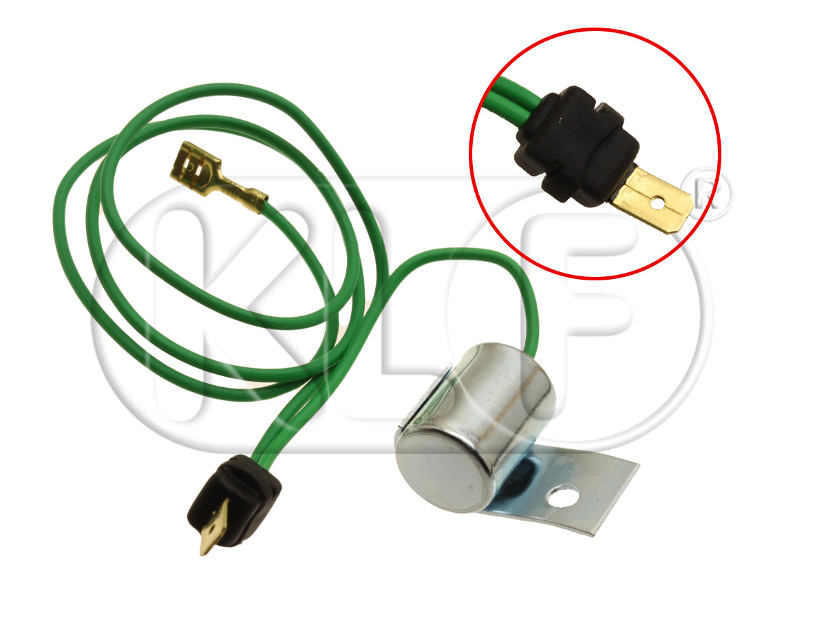 Kondensator für Zündverteiler, eckige Kabeldurchführung, ab Bj. 08/70