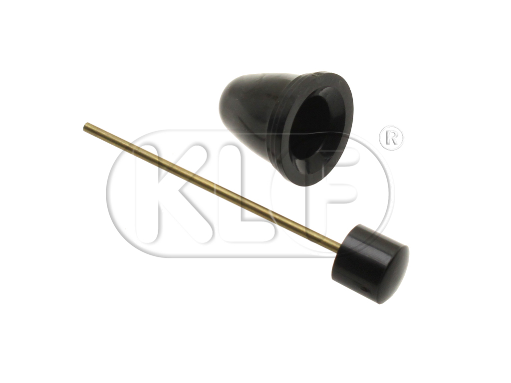 Knob for Wiper & Squirter, black, 5mm thread, year 8/61-7/66 Knob for Wiper & Squirter, black, 5mm thread, year 8/61-7/66