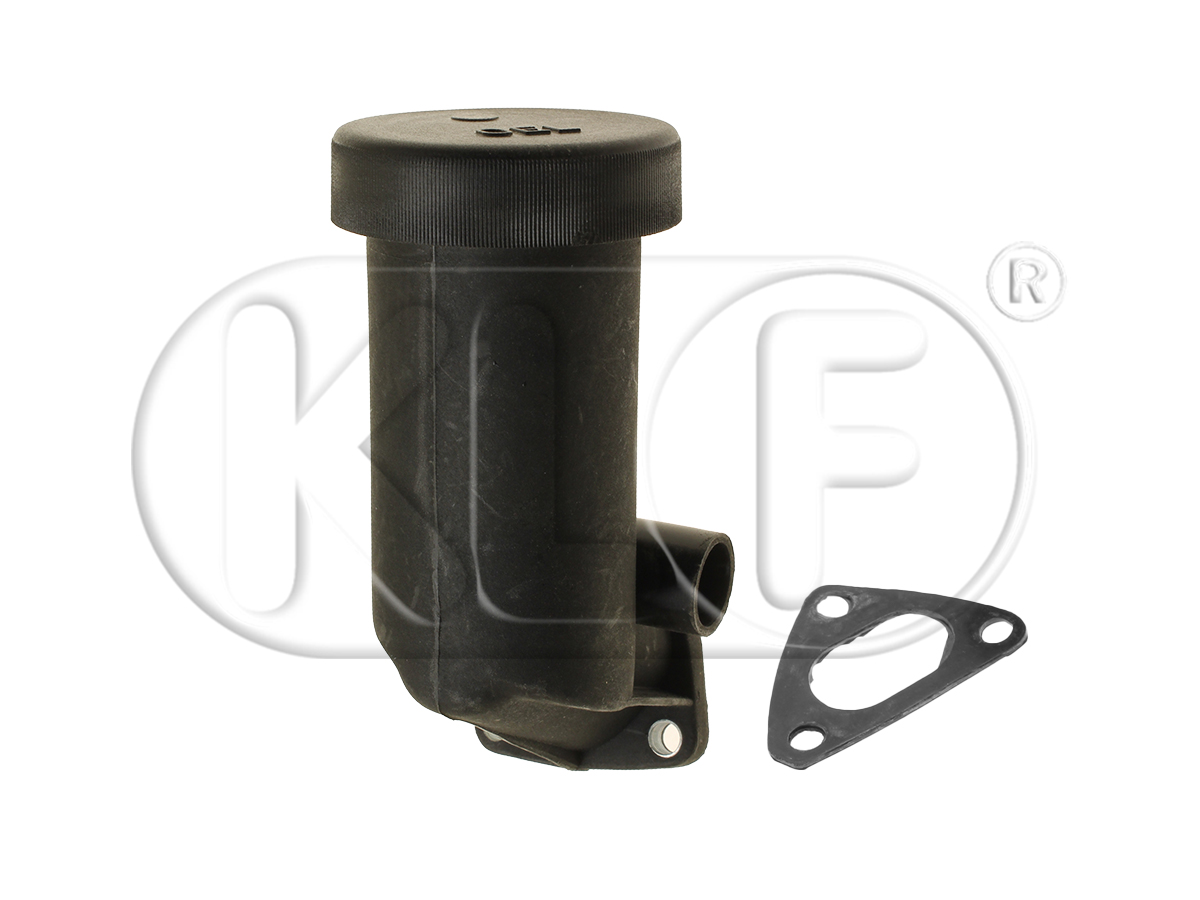 Oil Filler Pipe, includes cap and gasket, only AJ engine, year 08/73 on