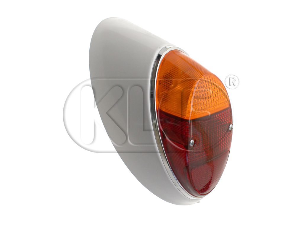 Rückleuchte links komplett, Zweikammer, Bj. 05/61 - 07/67, Sparkäfer bis Bj. 07/73 Rückleuchte links komplett, Zweikammer, Bj. 05/61 - 07/67, Sparkäfer bis Bj. 07/73