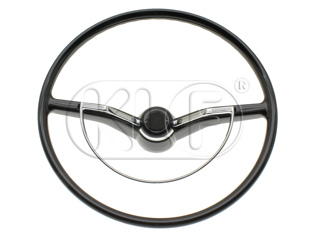 Steering Wheel complete, black, year 08/61 - 07/70 Steering Wheel complete, black, year 08/61 - 07/70