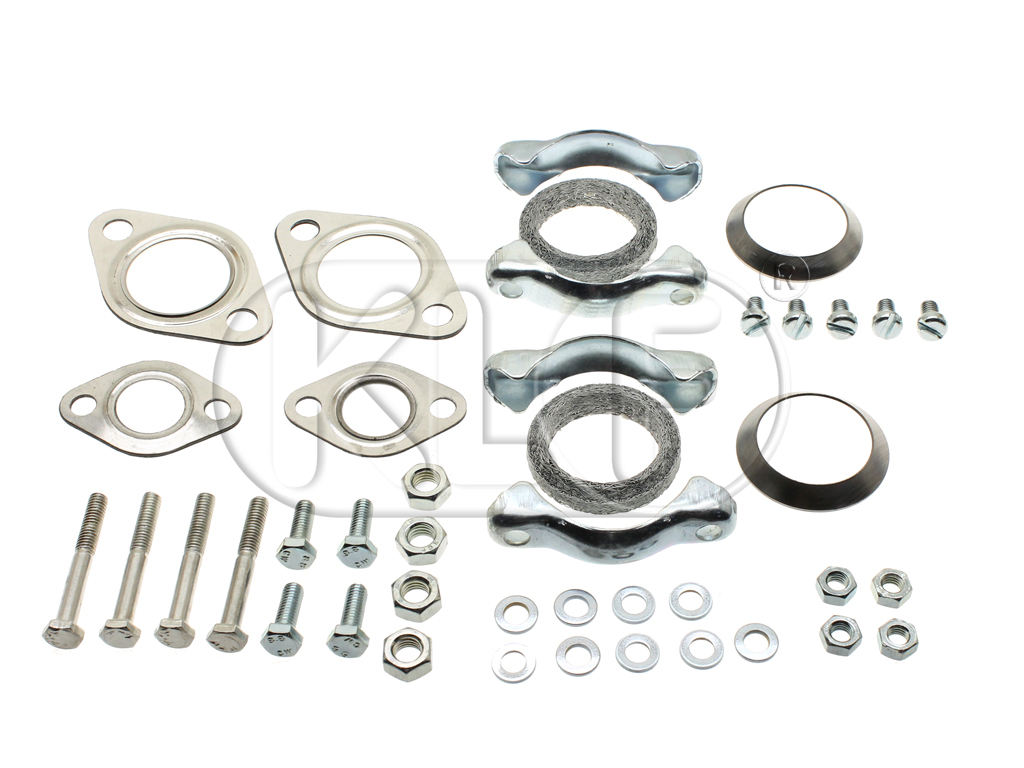 Complete Installation Kit, muffler, 25-37 kW (34-50 PS), not dual heat riser intake manifold  Complete Installation Kit, muffler, 25-37 kW (34-50 PS), not dual heat riser intake manifold