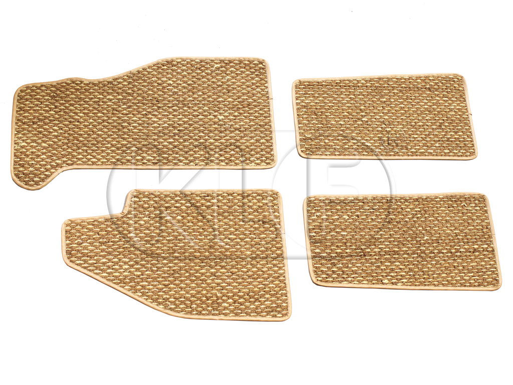 Coco Mats, set of 4, year 8/57-7/72 beige