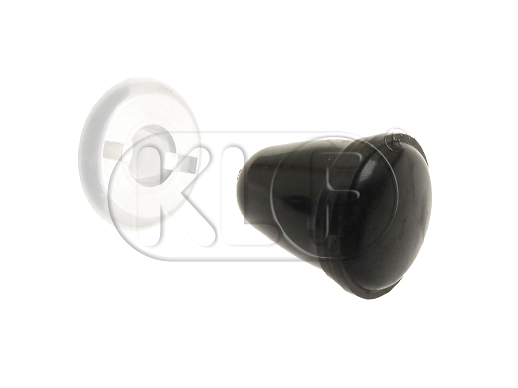 Knob for Wiper without Squirter, black, 4 mm thread, year 8/60-7/67
