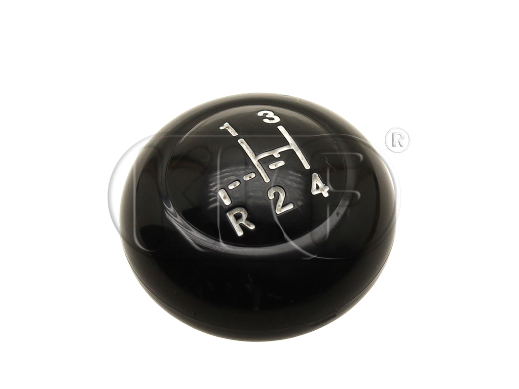 Shift Knob, black, 10mm thread, shift pattern, year thru 07/60 Shift Knob, black, 10mm thread, shift pattern, year thru 07/60