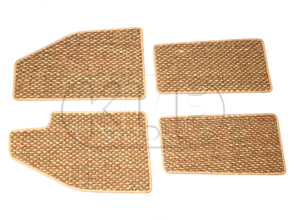 Coco Mats, set of 4, year 8/57-7/59 beige Coco Mats, set of 4, year 8/57-7/59 beige