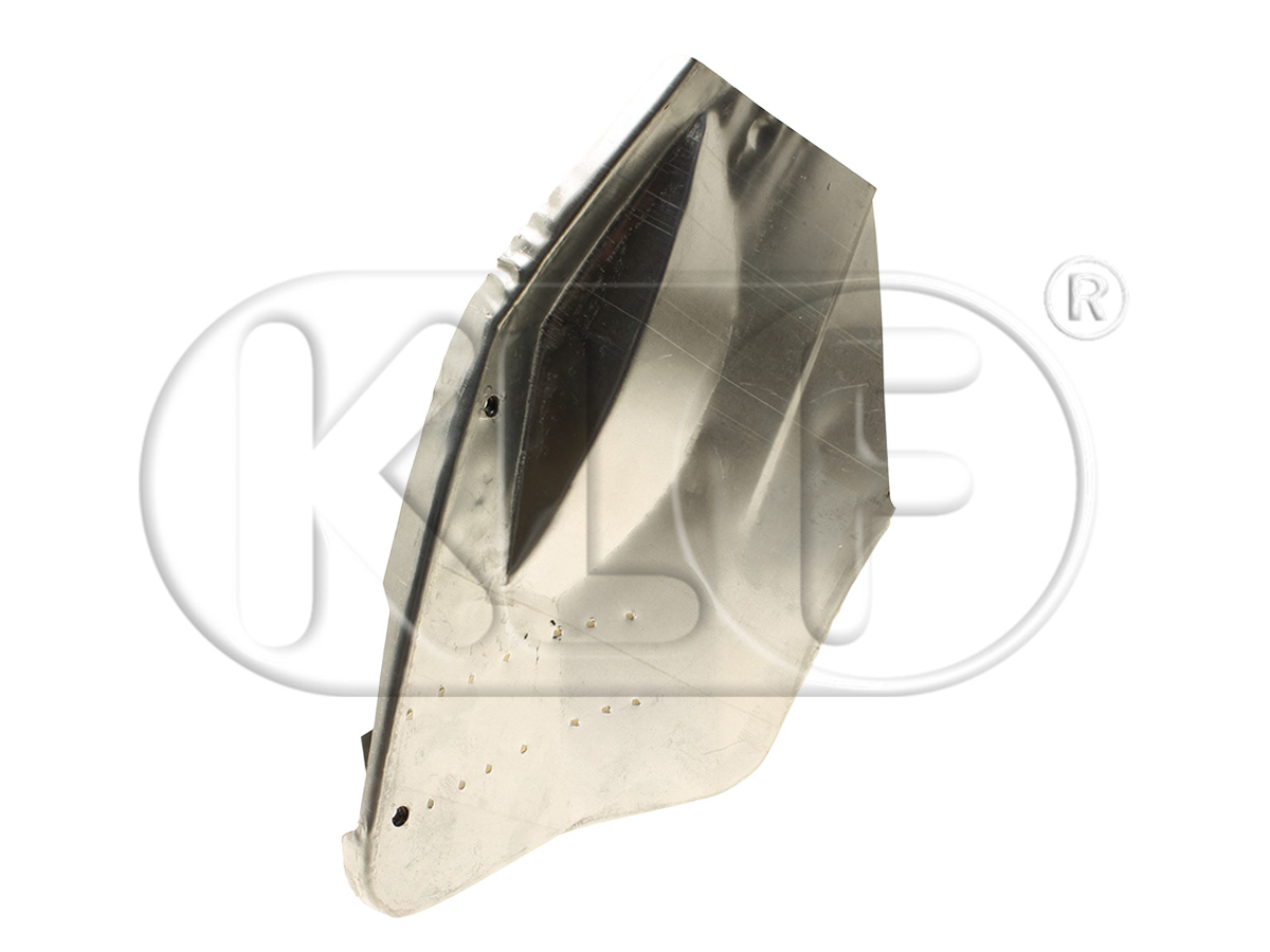 Wheelhouse front left, with bumper bracket retainer, year thru 7/67
