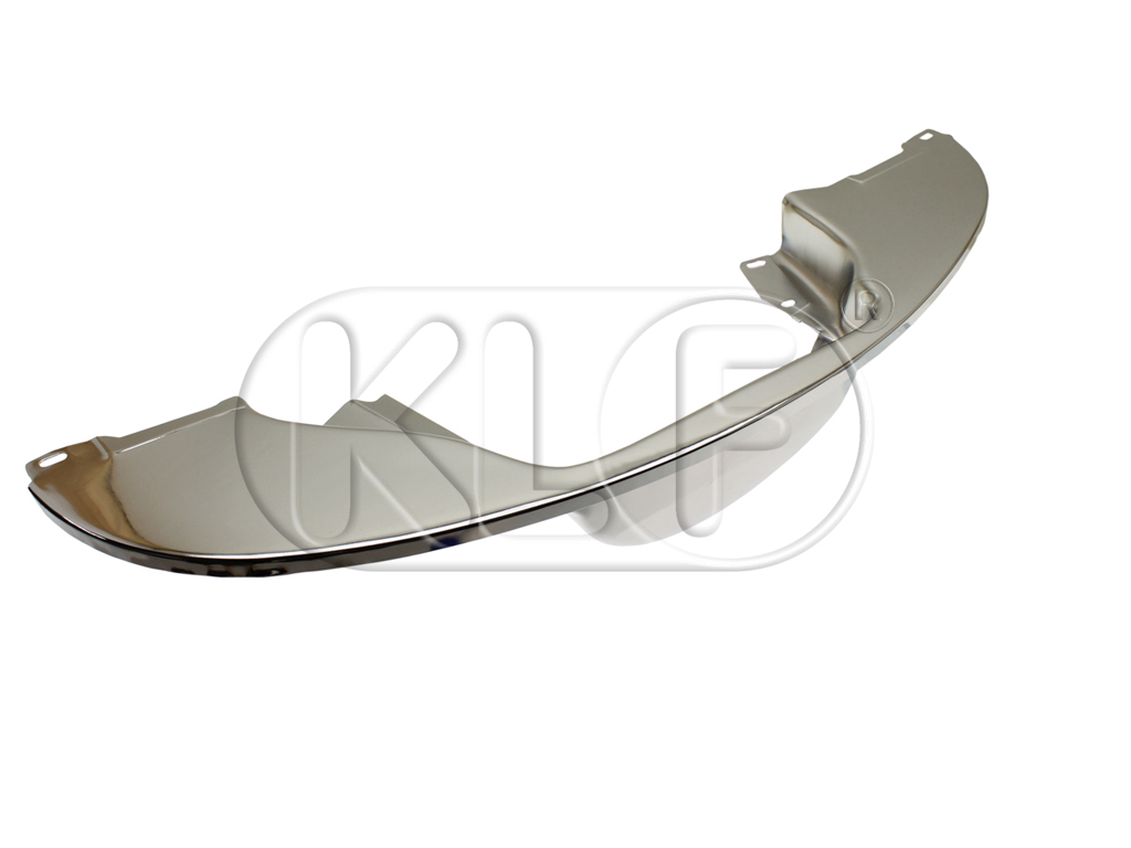 Rear Tinware, chrome, for single pre heat pipes, 1300-1600ccm, without heater holes Rear Tinware, chrome, for single pre heat pipes, 1300-1600ccm, without heater holes