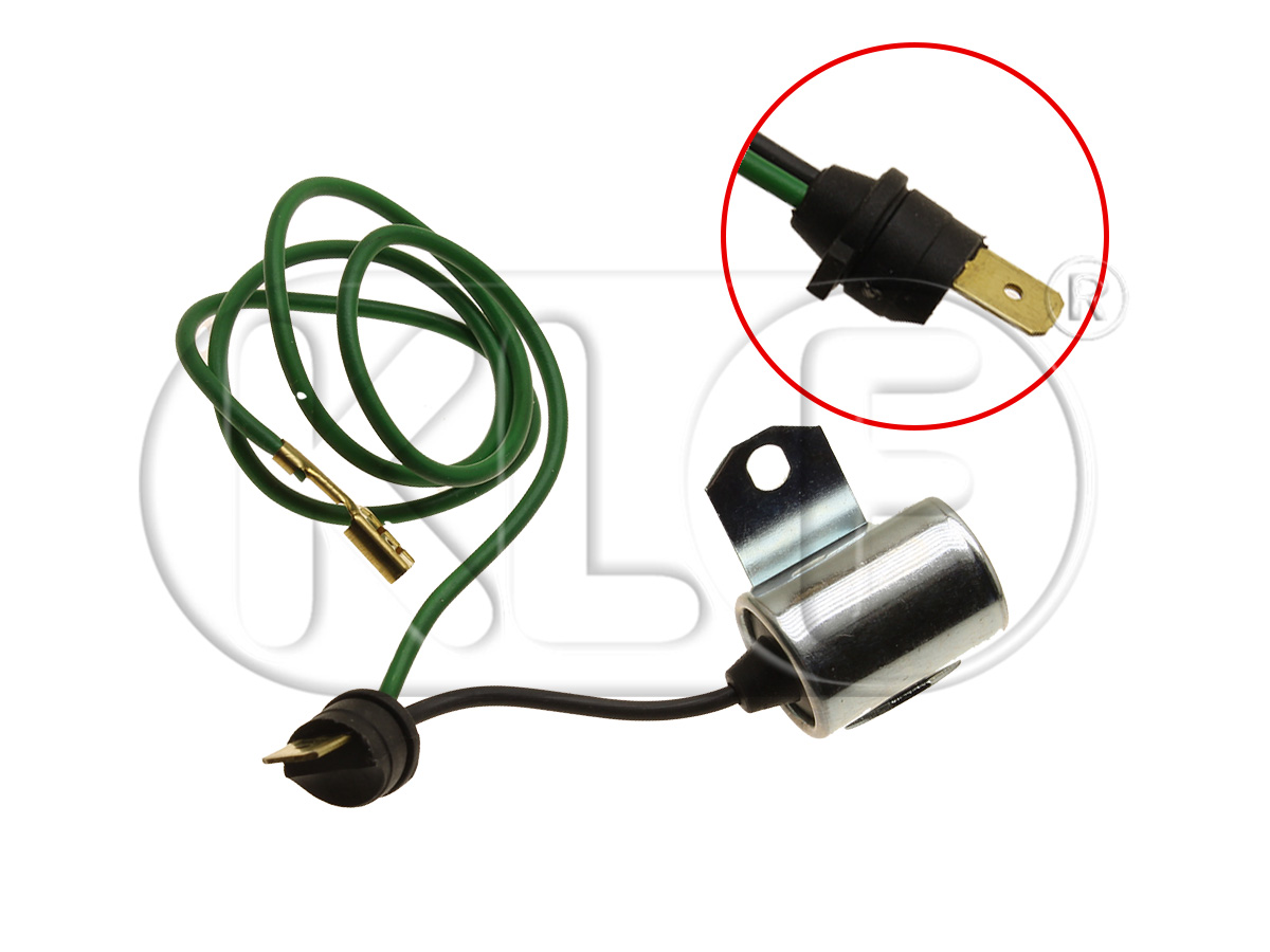 Kondensator für Zündverteiler, runde Kabeldurchführung, Bj. 02/64 - 07/70