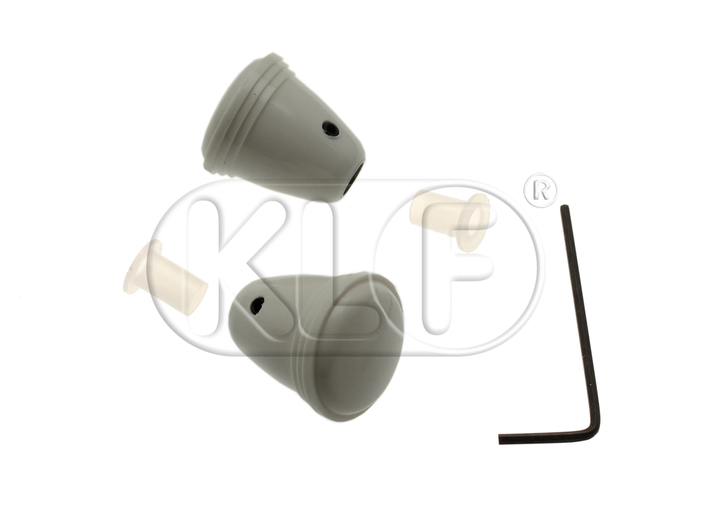 Knob for Radio, grey, pair, year thru 7/67 Knob for Radio, grey, pair, year thru 7/67