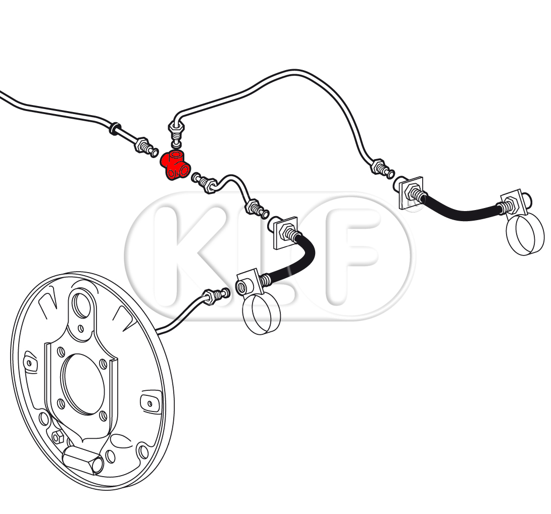 T-Piece for Brake Line