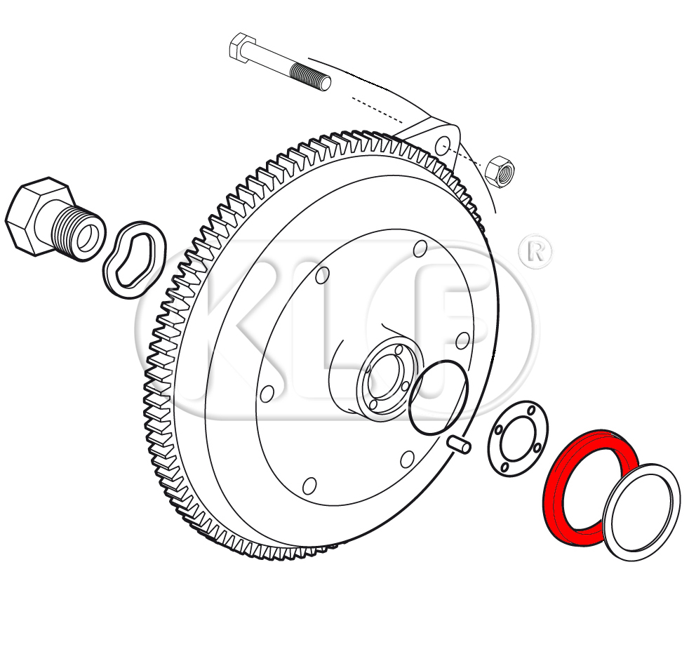 Flywheel Seal, 25-37 kW (34-50 PS)