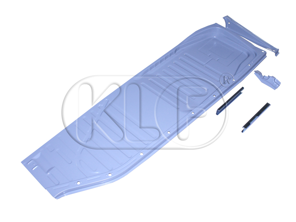 Floor Pan, left, with seat rails, top quality, year 8/72 on