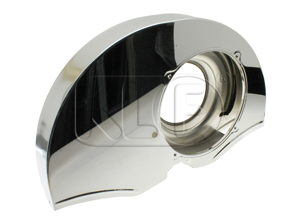 Fan Shroud, chrome, without fresh air ducts and without doghouse