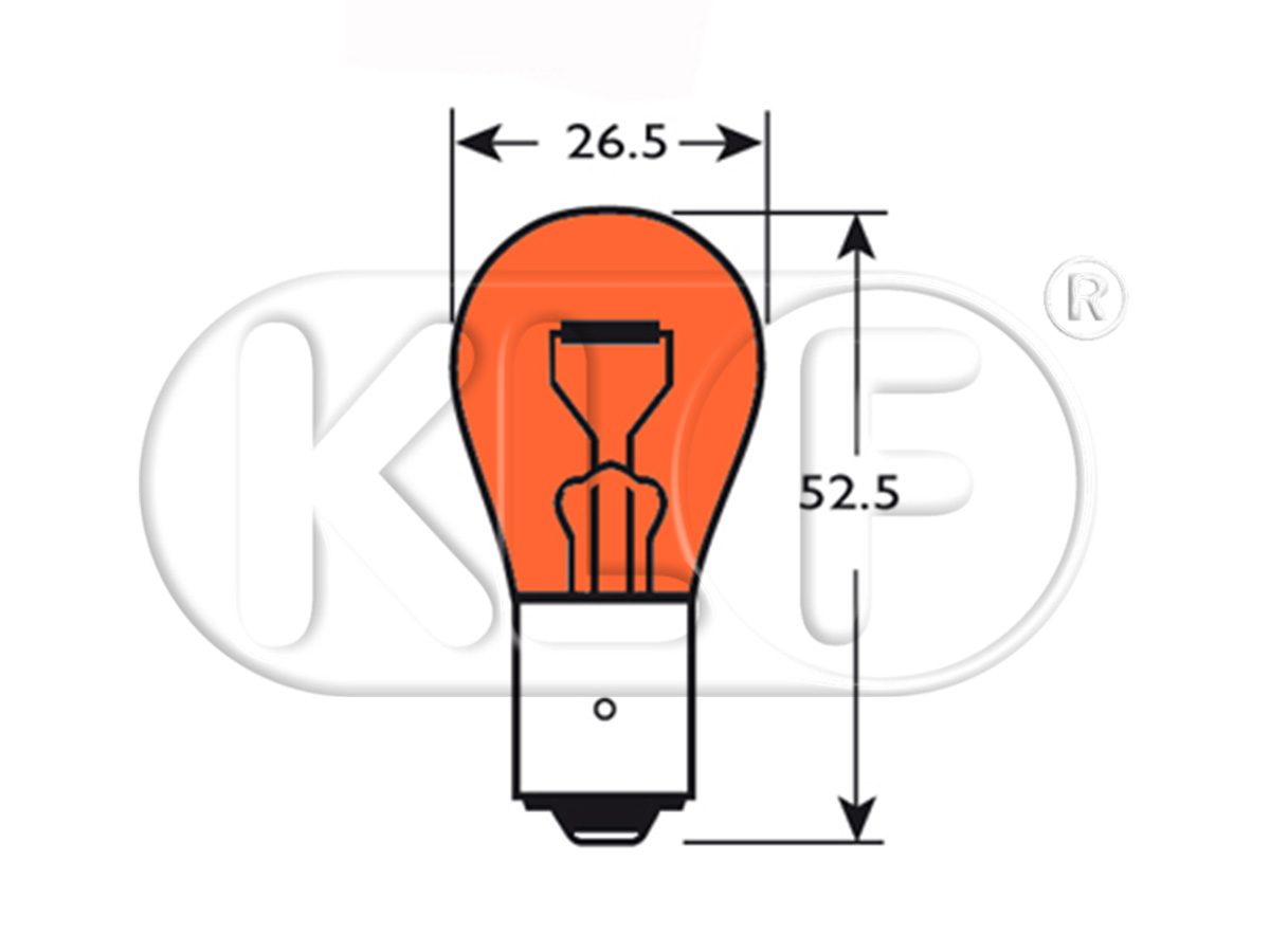 Bulb, yellow, 12 volt 21 W Bulb, yellow, 12 volt 21 W