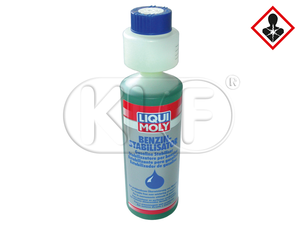 Benzin-Stabilisator für längere Standzeiten,  250ml Flasche mit Dosierkopf
