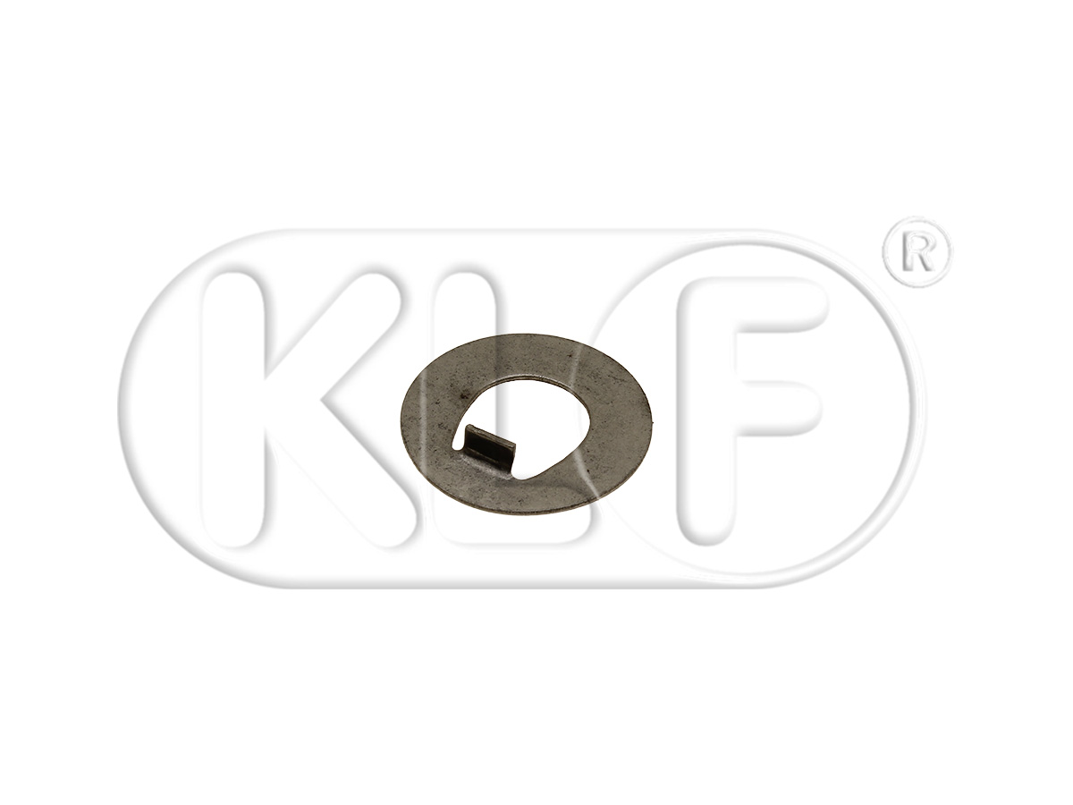 Locking plate for main drive shaft, early partially synchronous transmissions