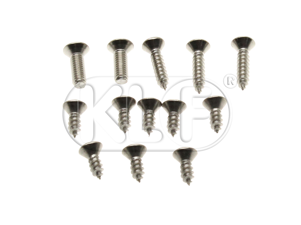 Screw Set for sunroof Cable Channel and Center Guides, Set of 10 Screws