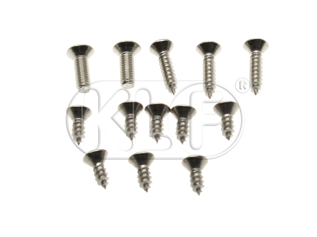 Screw Set for sunroof Cable Channel and Center Guides, Set of 10 Screws Screw Set for sunroof Cable Channel and Center Guides, Set of 10 Screws