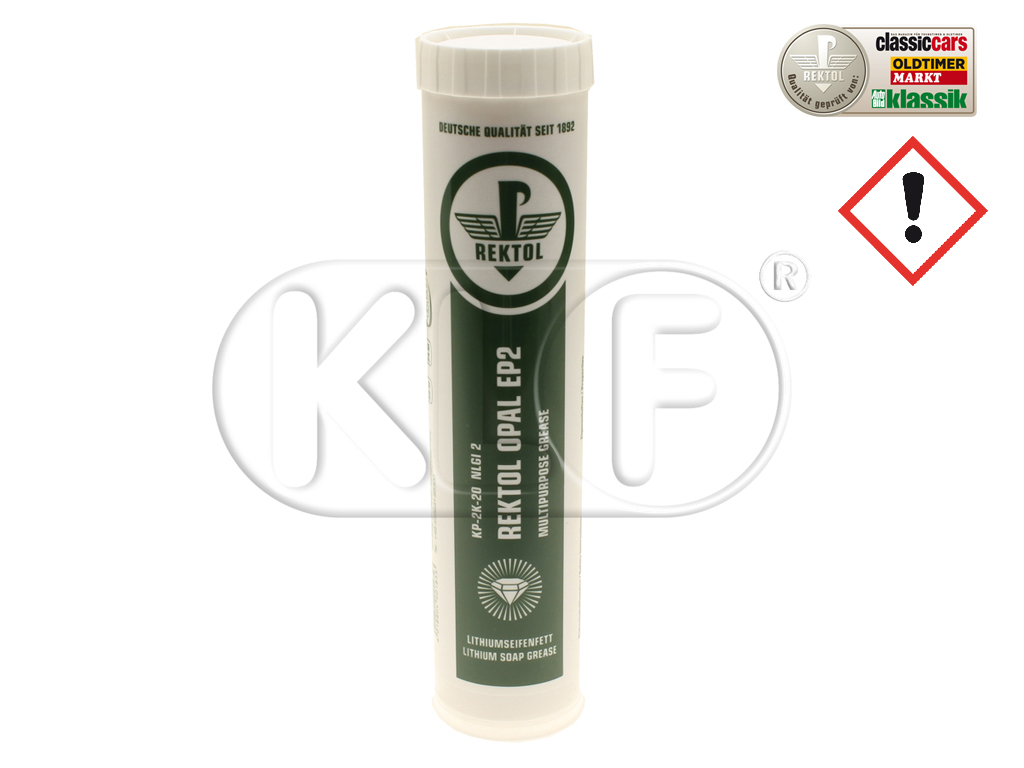 Rektol Opal EP-2 Wälzlagerfett, z.B. für Vorderachse und Radlager, 400 g Kartusche