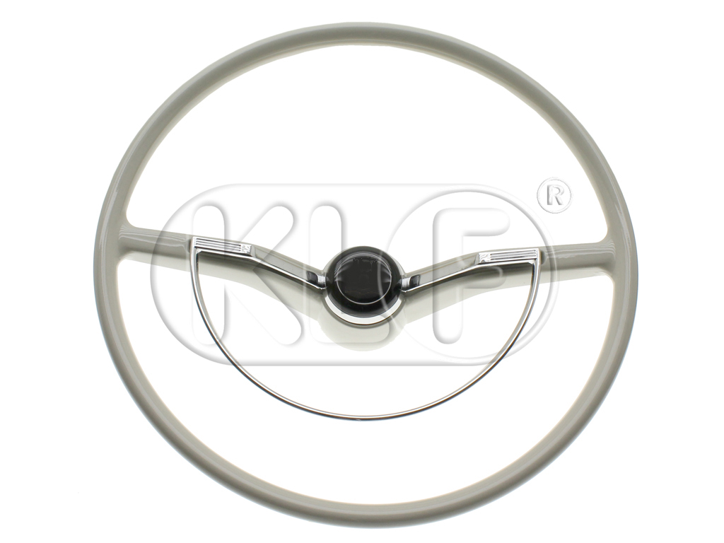 Steering Wheel complete, light grey, year 08/61 - 07/70
