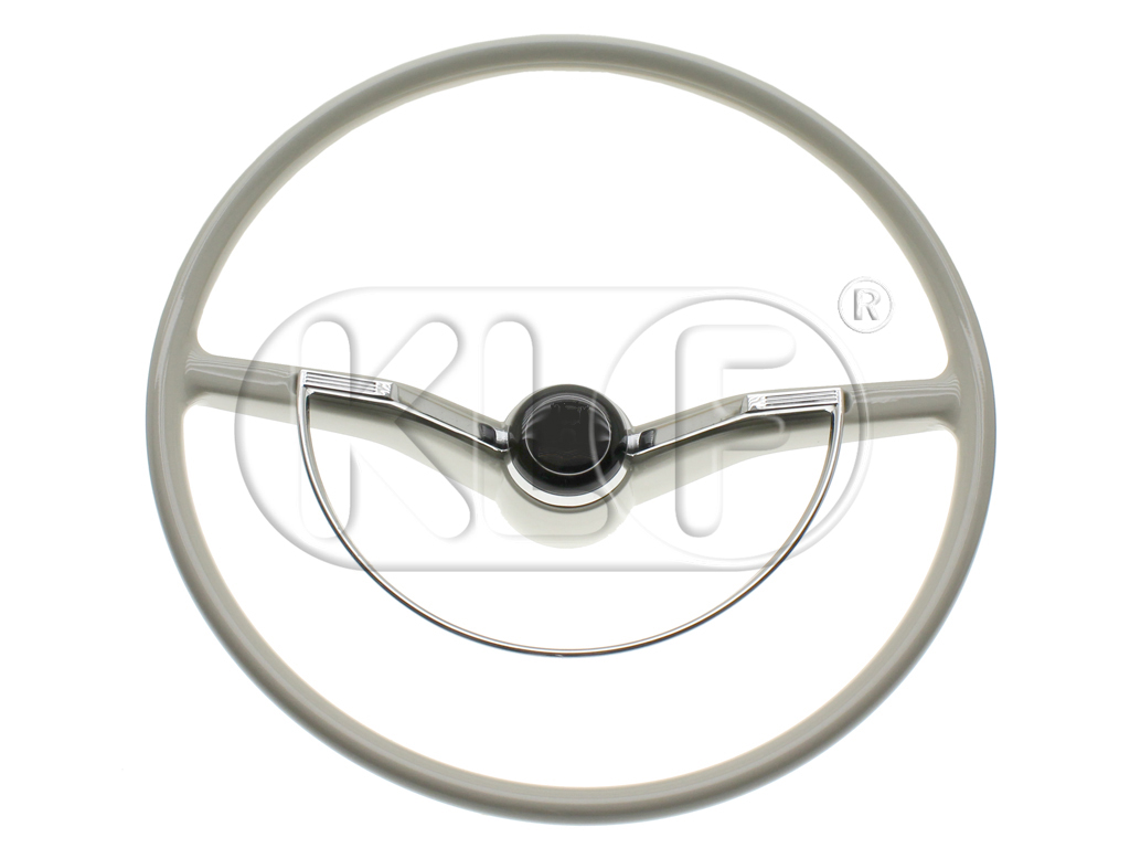 Steering Wheel complete, light grey, year 08/61 - 07/70 Steering Wheel complete, light grey, year 08/61 - 07/70