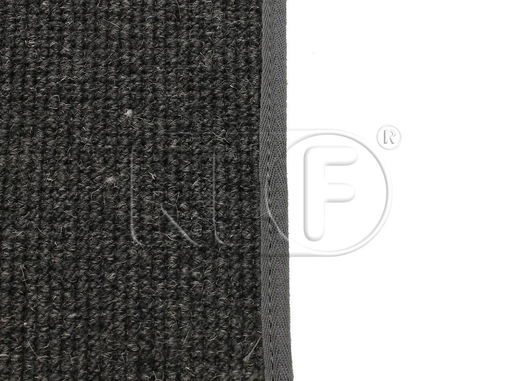 Carpet Set, convertible, German square weave, charcoal, year  59 - 07/60 ( starting at chassis # 2154170 )