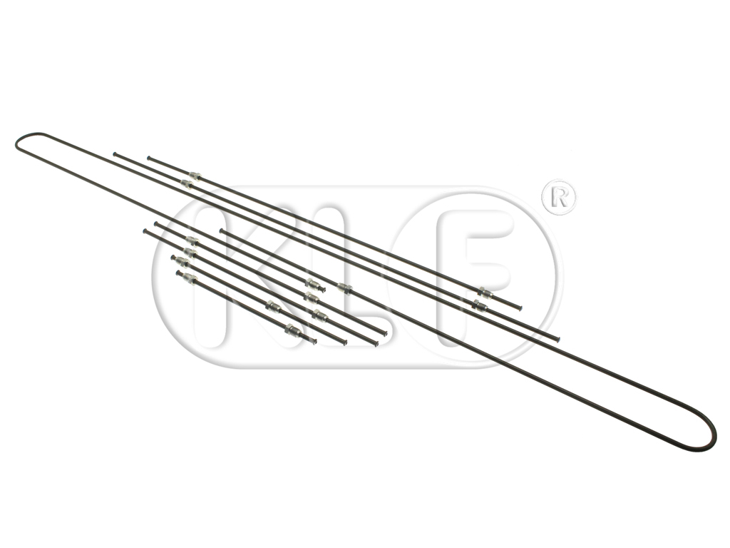 Brake Pipe Set, IRS axle, year 8/66 on (not 1302/1303)
