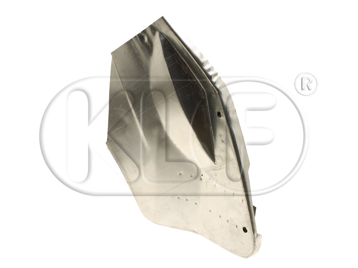 Wheelhouse front right, with bumper bracket retainer, year thru 7/67