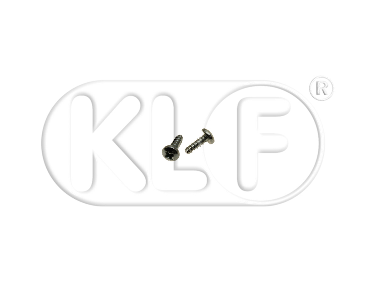 Screws for hook convertible top, from year 08/60