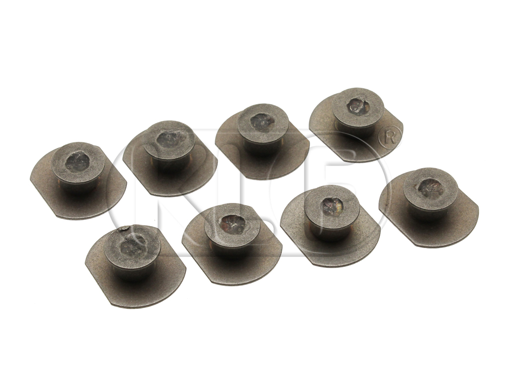 Befestigungsbolzen für Bodenmatten, Satz 8 Stück, Bj. 08/55 - 07/59 Befestigungsbolzen für Bodenmatten, Satz 8 Stück, Bj. 08/55 - 07/59