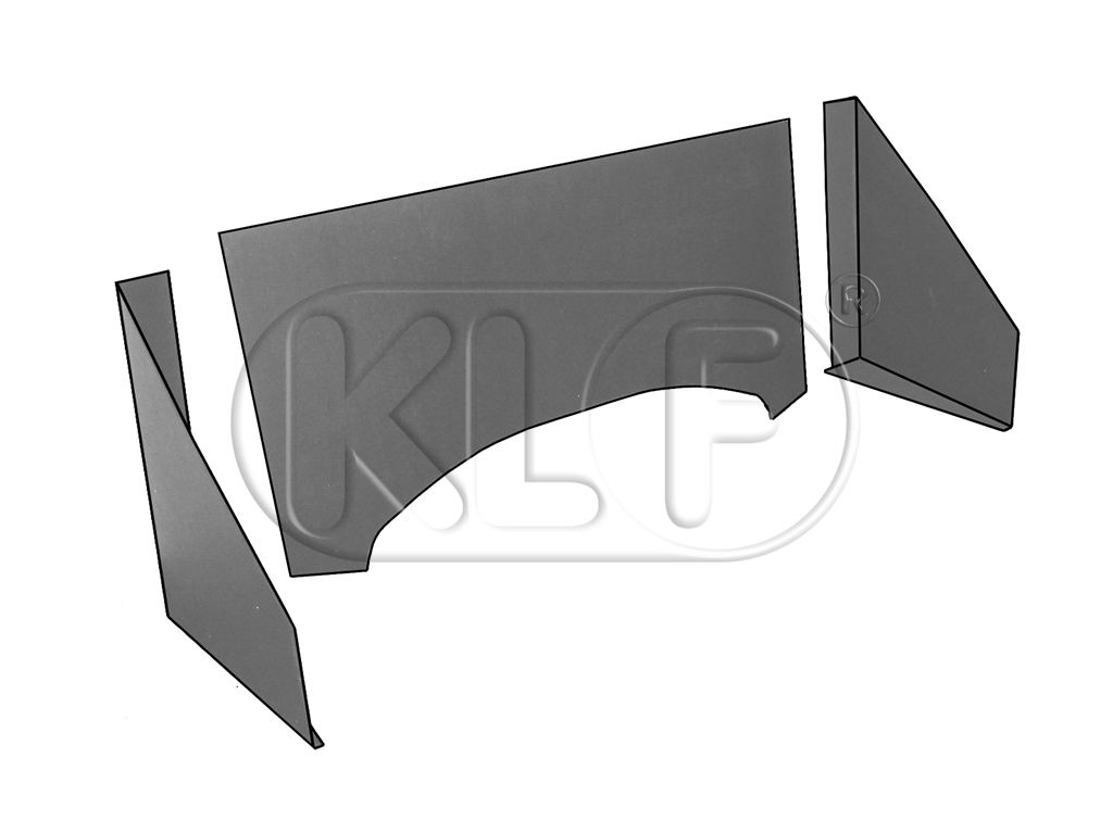 Engine compartment insulation sedan, 3 pcs, tar paper Engine compartment insulation sedan, 3 pcs, tar paper