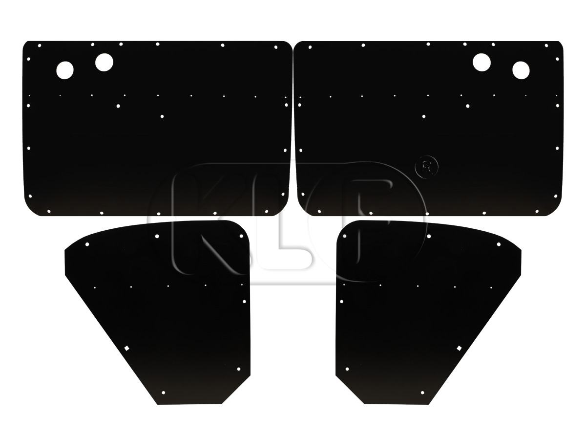 Blank door panels, set of 4, year 10/52 - 07/55 Blank door panels, set of 4, year 10/52 - 07/55