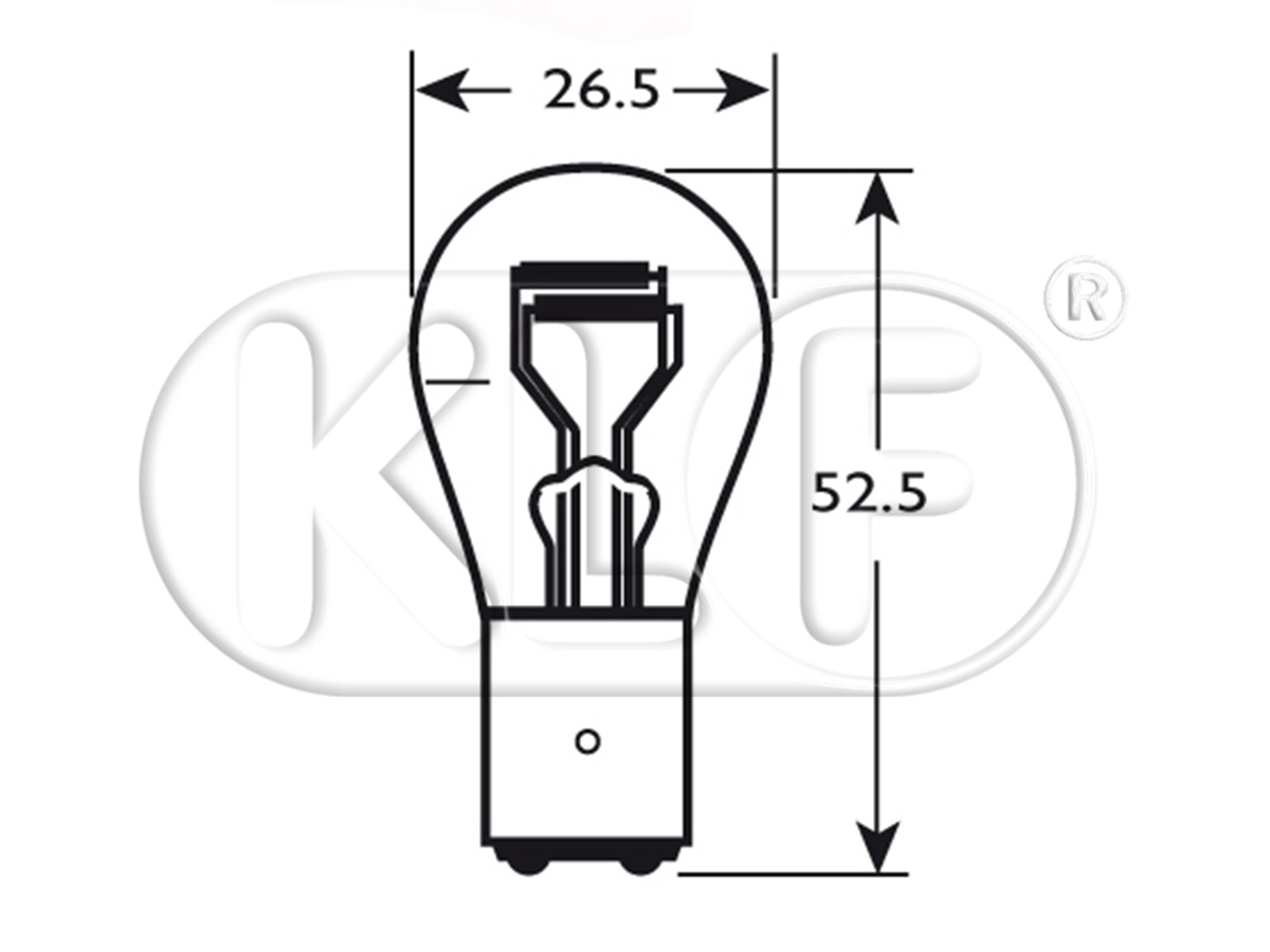 Bulb, 6 volt 21/5 W Bulb, 6 volt 21/5 W
