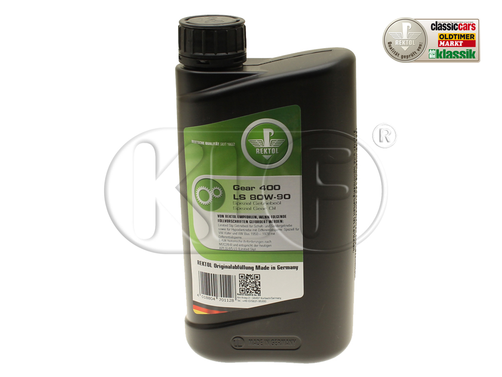 Rektol Gear 400 Hypoid Oil, 1 liter, SAE 80W-90, GL 4/5 Rektol Gear 400 Hypoid Oil, 1 liter, SAE 80W-90, GL 4/5