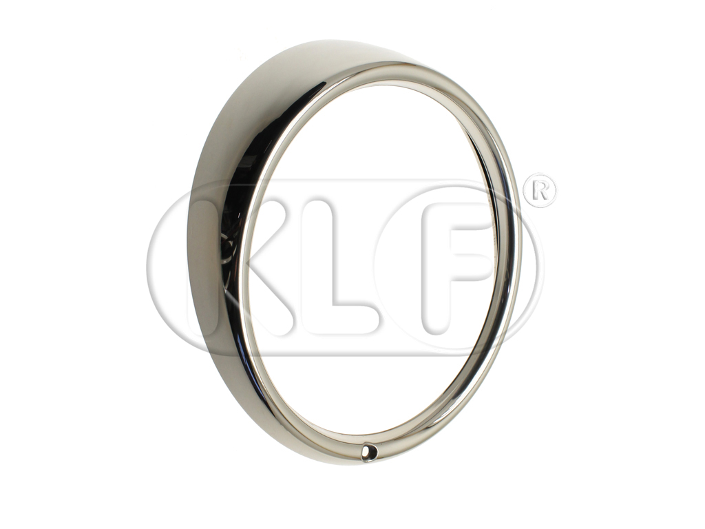 Headlight Ring, chrome, stainless steel, year 7/73 on