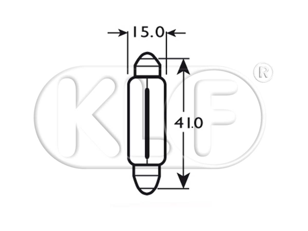 Bulb, 6 volt 18 W Bulb, 6 volt 18 W