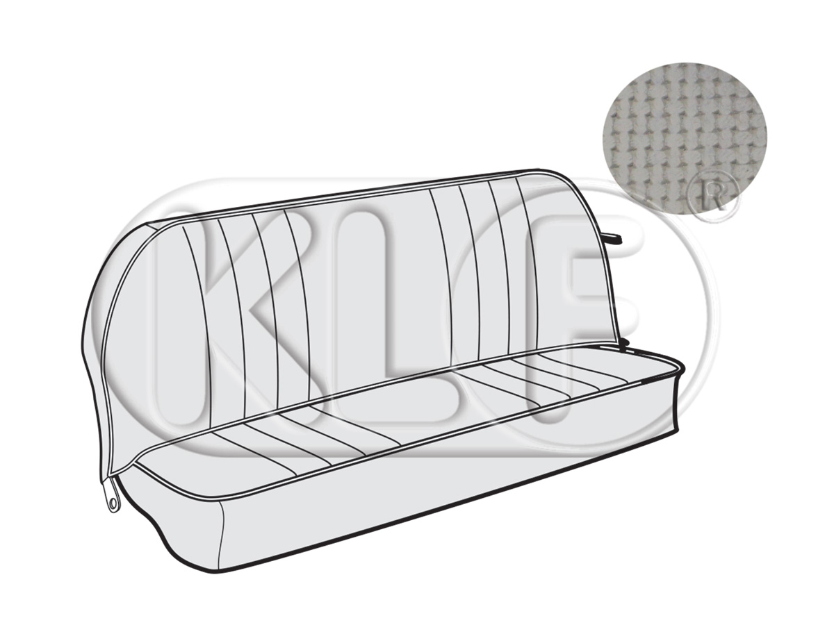 Seat Covers rear, grey, basket sedan 8/64-7/73