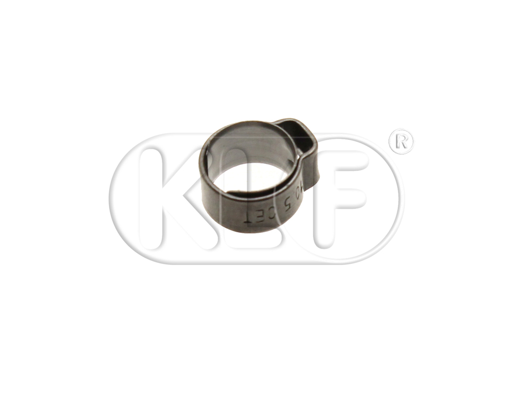 Stepless Ear Clamp, stainless steel, for vacuum hose 4,5mm Stepless Ear Clamp, stainless steel, for vacuum hose 4,5mm