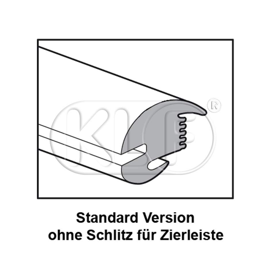 Rear Window Seal standard, year thru 3/53 (Brezel) pair