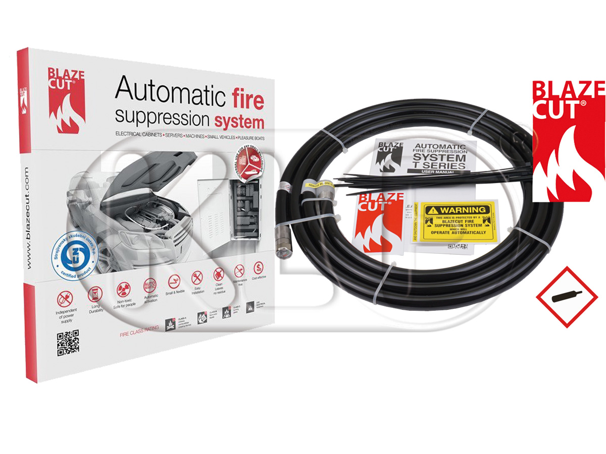 BLAZECUT Fire Suppression System, black, 3 m BLAZECUT Fire Suppression System, black, 3 m