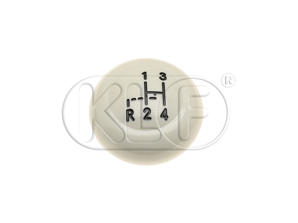 117576-S_1 Shift Knob, grey, 7mm thread, shift pattern, year 8/60-7/67