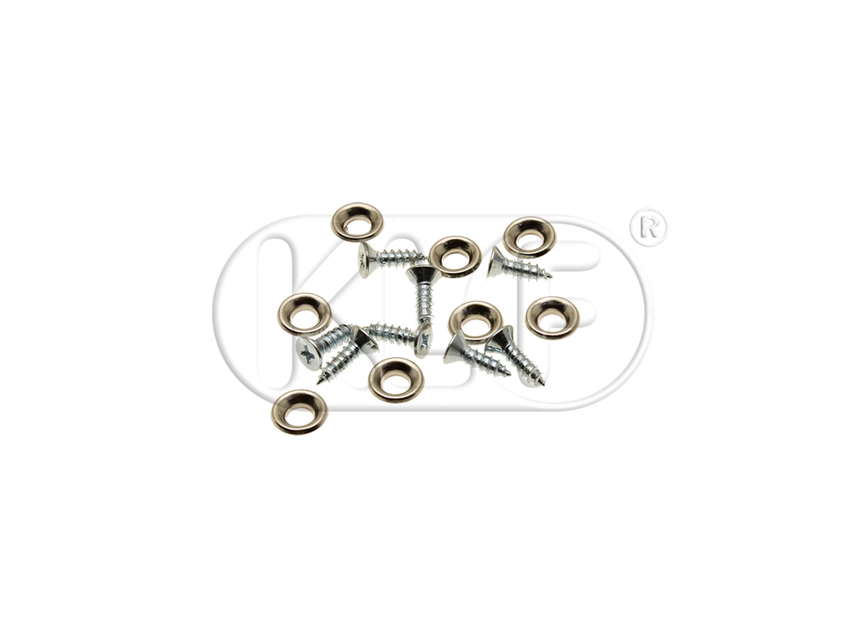 Washers & screws for rubber wedge, set of 8, outer diameter 8mm Washers & screws for rubber wedge, set of 8, outer diameter 8mm