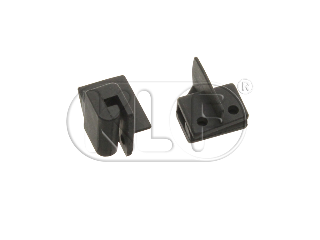 Rubber Wedges for Quarter Window, front, pair, year 8/64-7/72