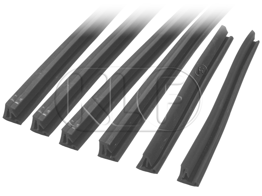 Verdeckdichtung zwischen Dach und Türfenster, 6 Stück, bis Bj. 07/64 Verdeckdichtung zwischen Dach und Türfenster, 6 Stück, bis Bj. 07/64