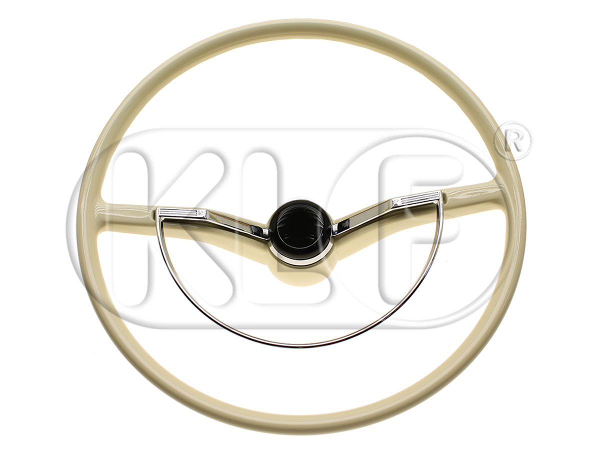 Steering Wheel complete, ivory, year 08/61 - 07/70 Steering Wheel complete, ivory, year 08/61 - 07/70
