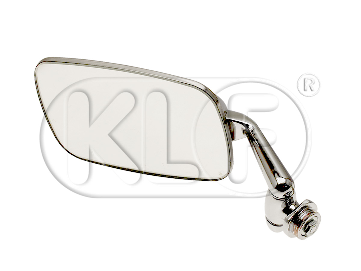 Outside Mirror, left, convertible, stainless steel, year 8/67 on